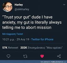 Image result for Trust Your Gut Meme