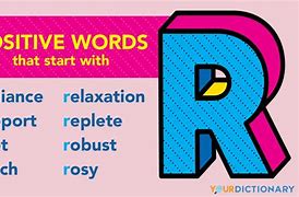 Image result for Positive Words Start with R