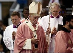 Image result for Pope Francis in Rose Vestments