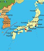 Image result for Japan China Map Osaka