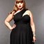 Image result for Plus Size Glitter Black Dress