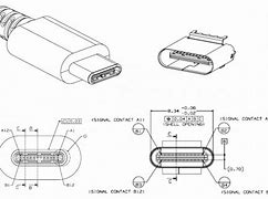 Image result for USB Type C Male Drawing