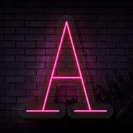 Image result for Neon Initial Sign