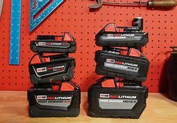 Image result for Milwaukee Batteries M18 5AH Dementions