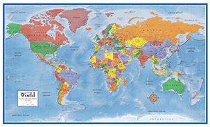 Image result for World Wall Map