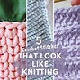 Image result for Crochet That Looks Like Knitting