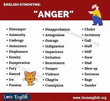 Image result for Other Words for Anger