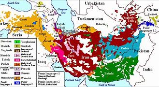 Image result for Iran Linguistic Map