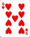 Image result for 9 of Hearts Playing Card PNG