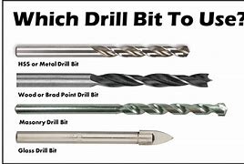 Image result for Different Types of Wood Drill Bits