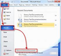 Image result for Recover Word Document Not Saved