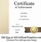 Image result for Certificate of Achievement Template