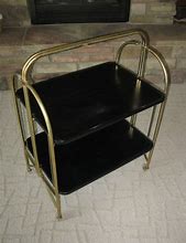 Image result for Mid Century TV Rolling Cart