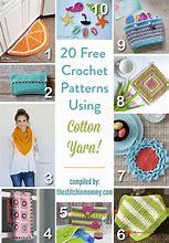 Image result for Cotton Yarn Crochet Patterns