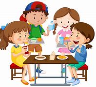 Image result for Kids Eating School Lunch Cartoon