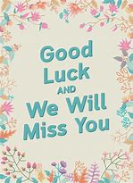 Image result for Good Luck Fare Well Card Clip Art