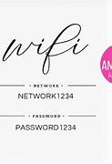 Image result for Wifi Password Card Template