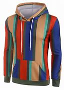 Image result for Hoodie Fleece Black and Beige Striped Material