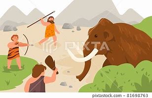 Image result for Stone Age People Being Chased