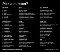 Image result for Pick a Number Word