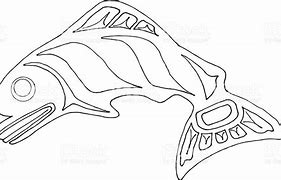 Image result for Native American Salmon Clip Art