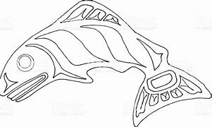 Image result for Native American Salmon Clip Art