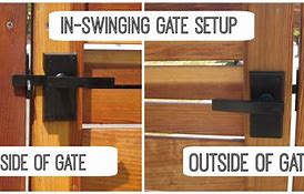 Image result for Double Wood Gate Latch