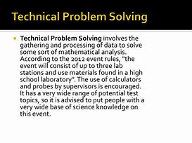Image result for Technical Problem Example