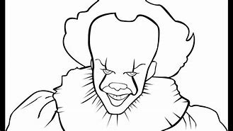 Image result for Pennywise Clown Easy Drawing