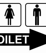 Image result for Restroom Signs with Arrow
