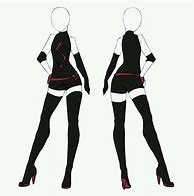 Image result for Anime Costumes Drawing