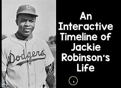 Image result for Timeline of Jackie Robinson