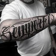 Image result for Letters Black Outside Tattoo