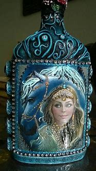 Image result for Decorated Champagne Bottles