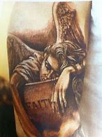 Image result for Old School Crying Angel Tattoo