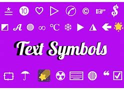 Image result for Text Symbols List