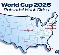 Image result for FIFA 2026 World Cup Cities Map