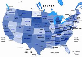 Image result for United States Map with Color