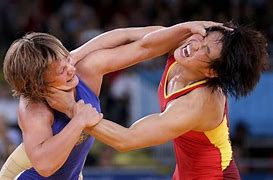 Image result for Woman Olympic Wrestling