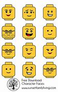 Image result for LEGO Face Template