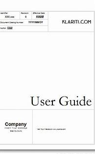 Image result for Microsoft Word User Guide Template