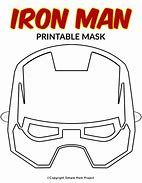 Image result for Iron Man Face Cut Out