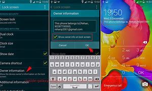 Image result for Samsung Android Information On Lock Screen