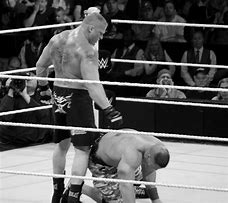 Image result for Brock Lesnar Backstage vs Jhon Cena