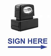 Image result for Sign Here Stamp