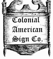 Image result for Colonial Print Shop Sign