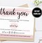 Image result for Thank You Carte Template