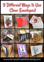 Image result for Clear Envelopes for Cards