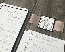 Image result for Black and Champagne Wedding Invitations