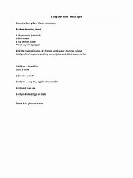 Image result for 5 Day Diet Meal Plan